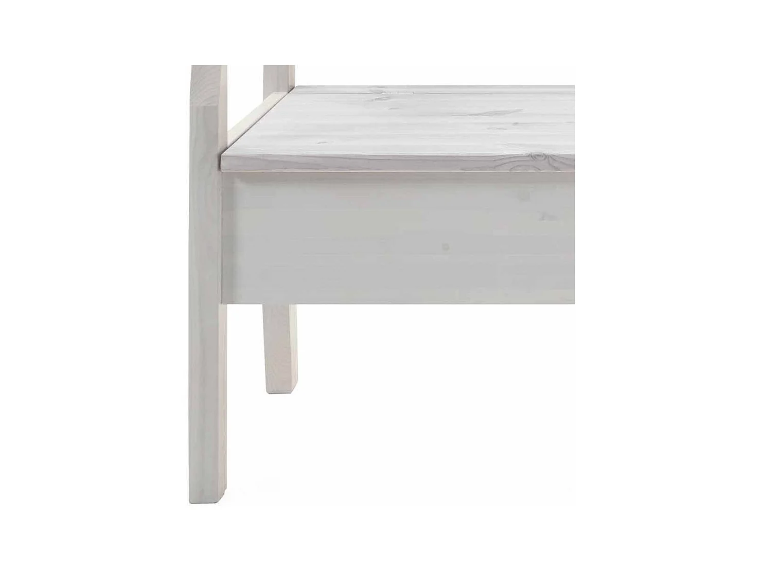 Sitzbank in Weiß Kiefer massiv