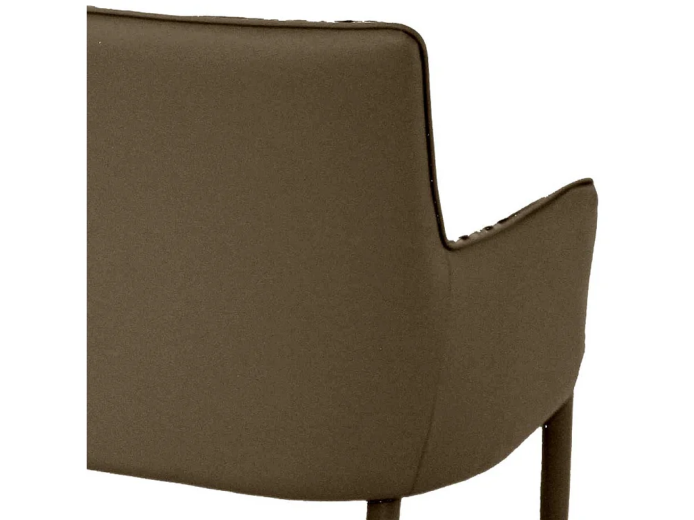 Retro Esszimmerbank in Grau kariert Metall Vierfußgestell