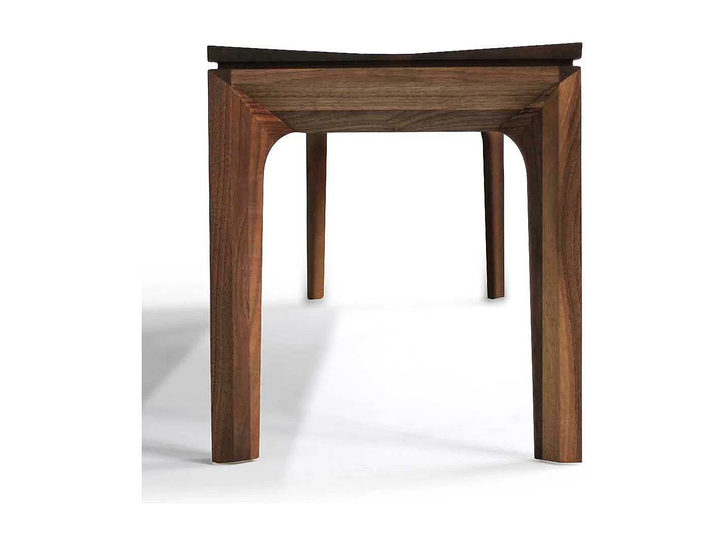 Esszimmerbank aus Nussbaum Massivholz geölt Retrostil