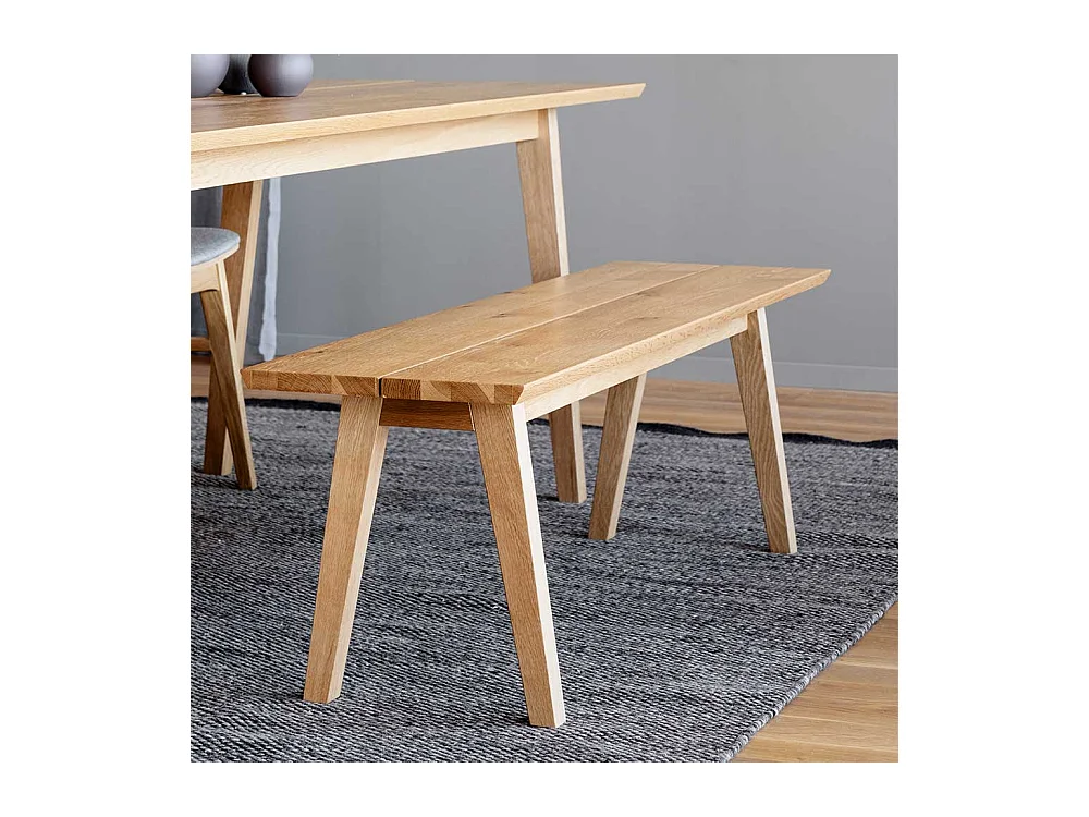 Küchenbank aus Eiche Massivholz 45 cm Sitzhöhe