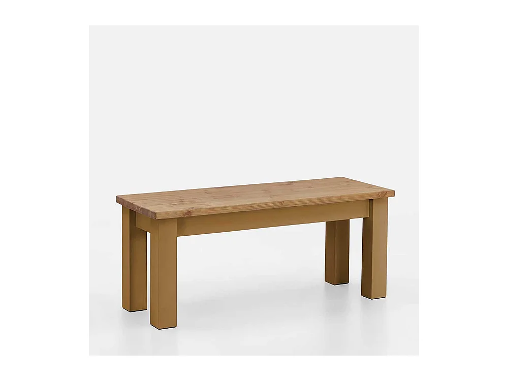 Kiefer Massivholz Sitzbank im Landhausstil 90 cm oder 110 cm breit