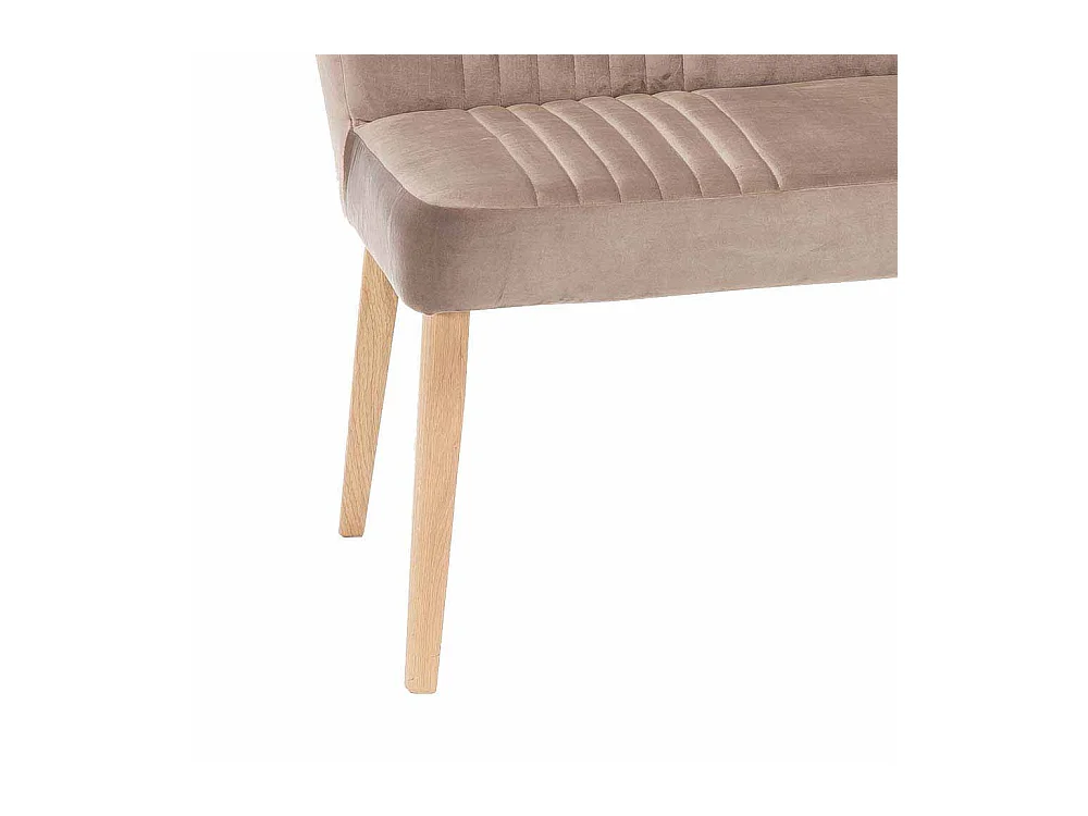 Esszimmerbank in Taupe Stoff Retro Design