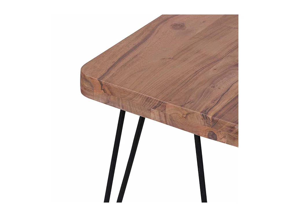 Esszimmerbank aus Akazie Massivholz Metall