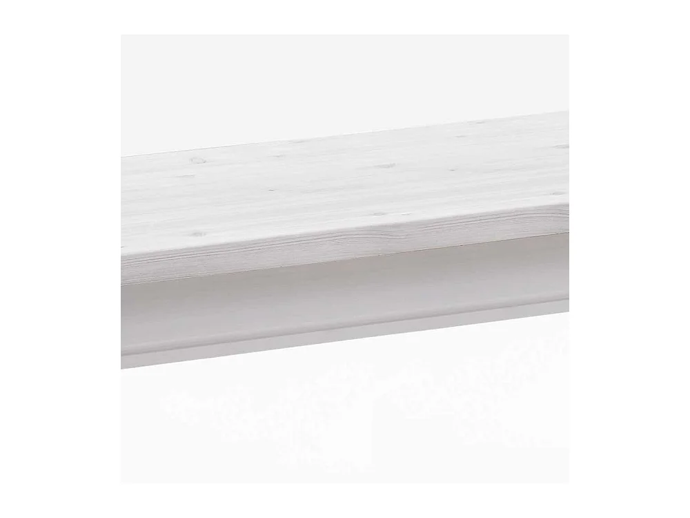 Weiße Eßtischbank aus Kiefer Massivholz Landhausstil