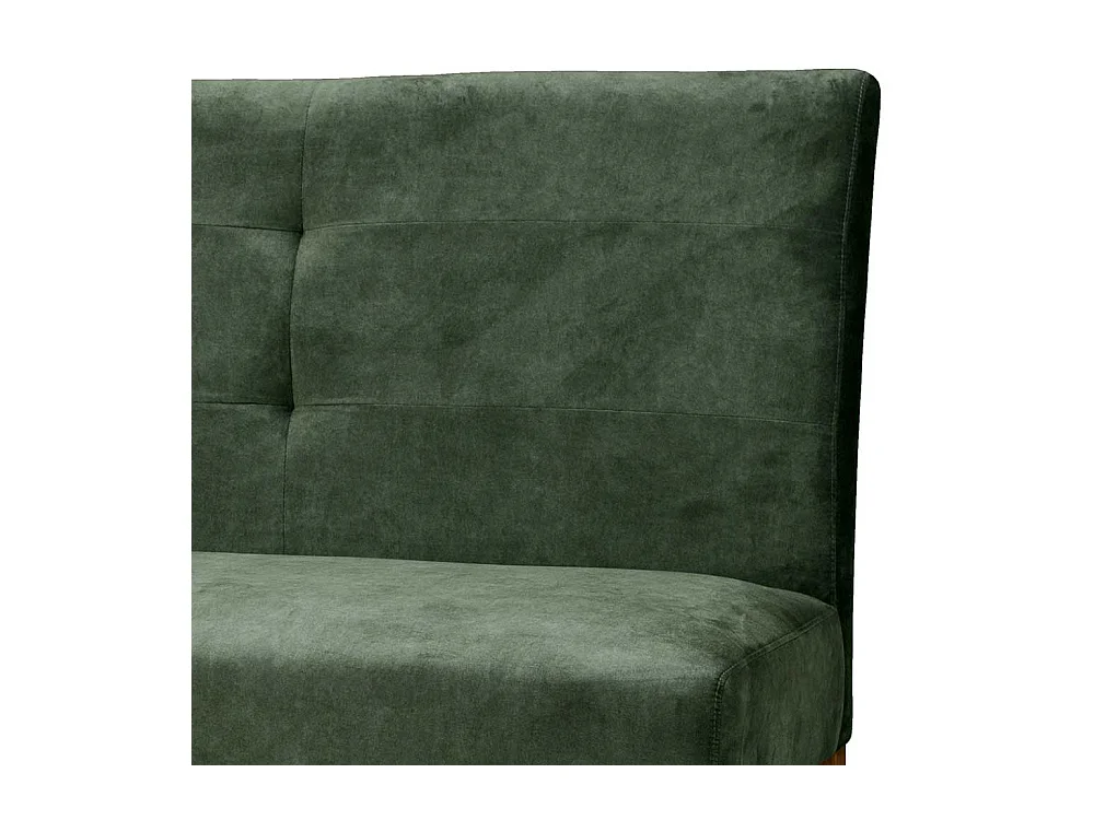 Esszimmersitzbank in Graugrün Velours hoher Rückenlehne