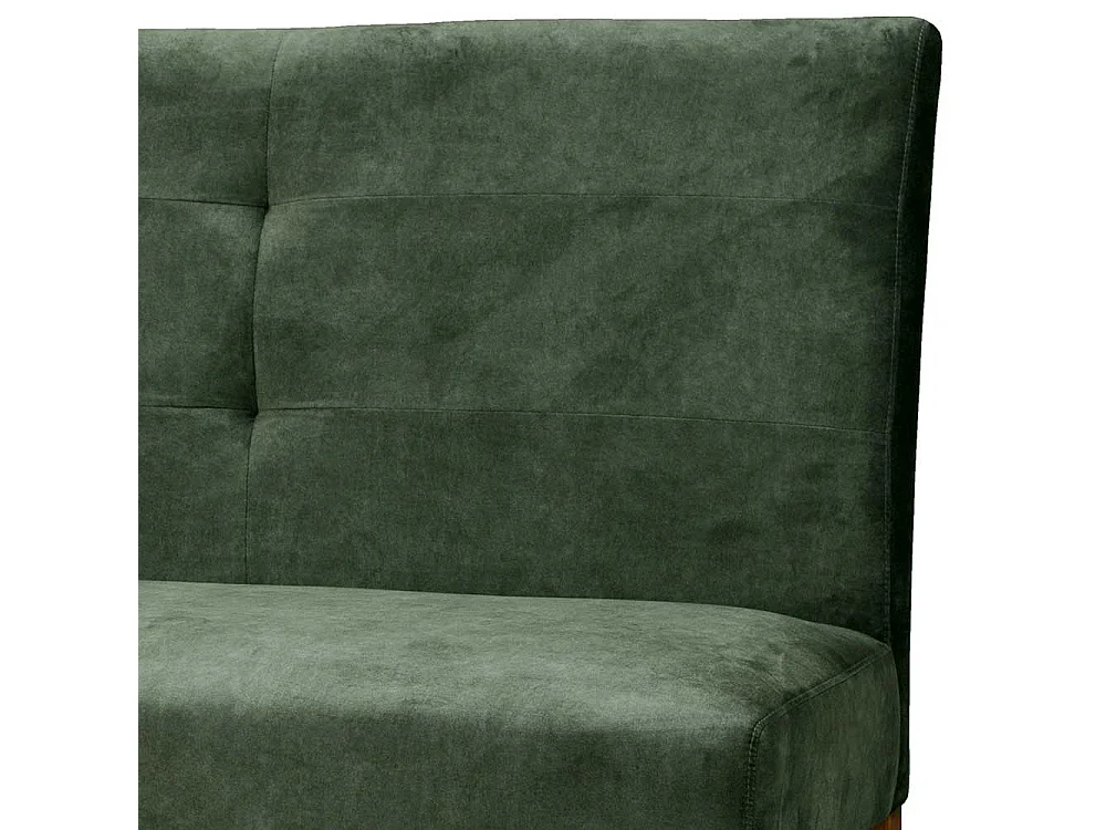 Esszimmersitzbank in Graugrün Velours hoher Rückenlehne