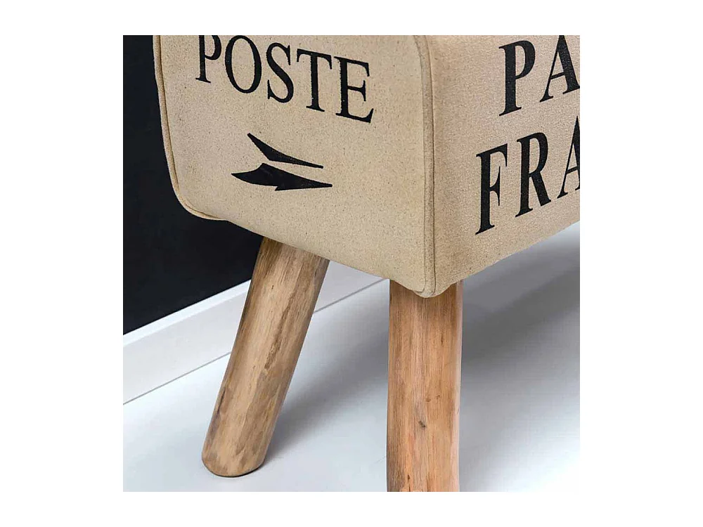 Retro Sitzbank in Beige Braun kaufen