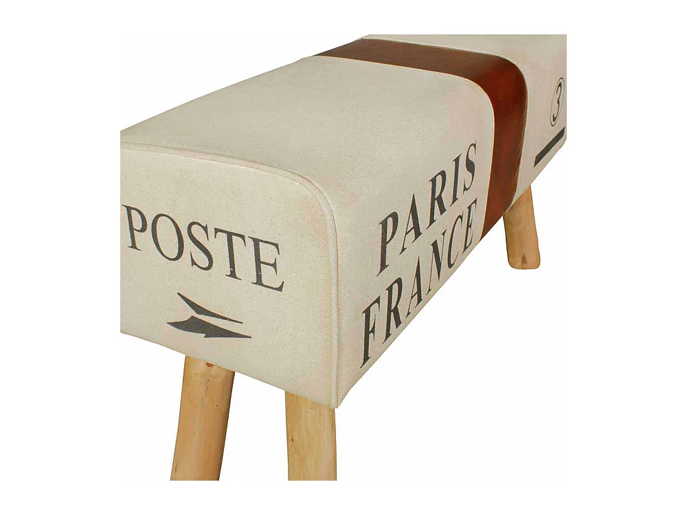 Retro Sitzbank in Beige Braun kaufen