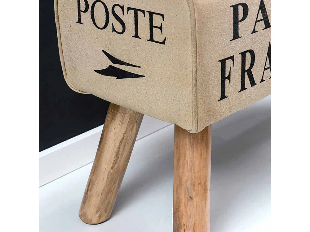 Retro Sitzbank in Beige Braun kaufen