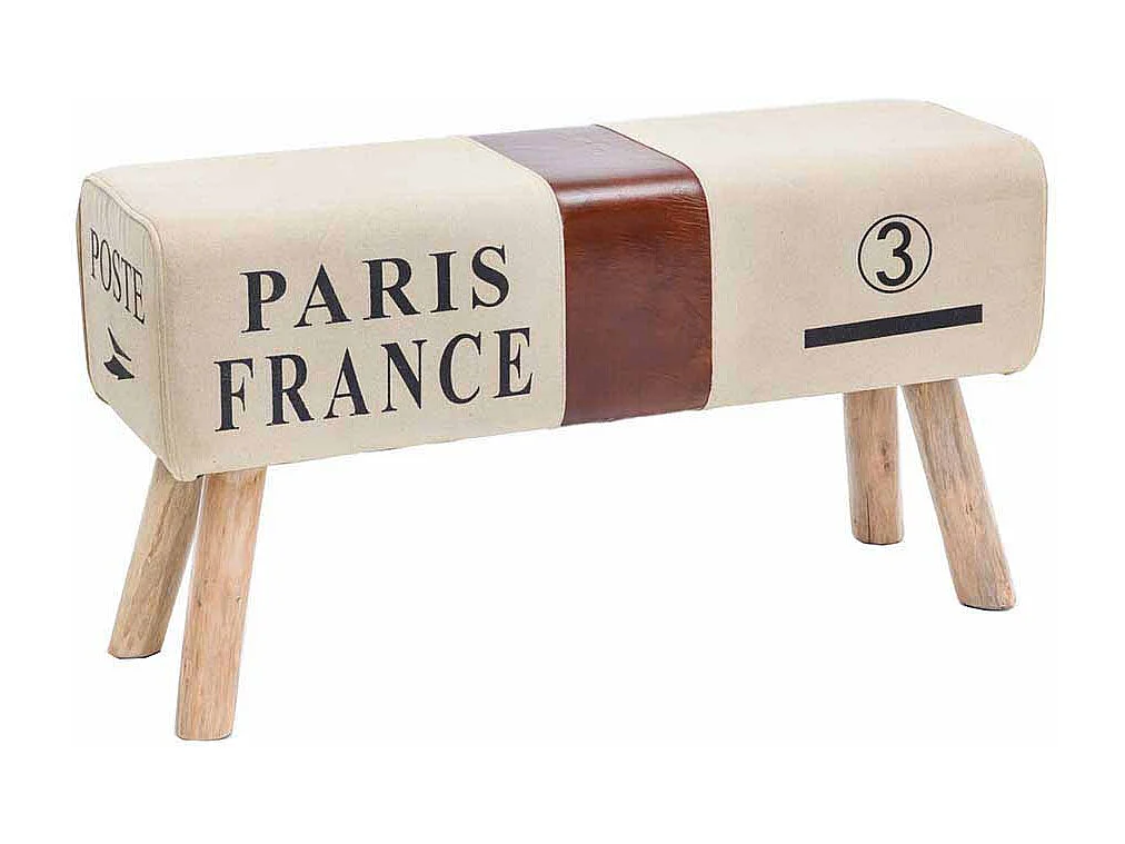 Retro Sitzbank in Beige Braun kaufen