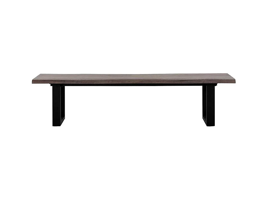 Esszimmersitzbank im Industry und Loft Stil Bügelgestell aus Metall