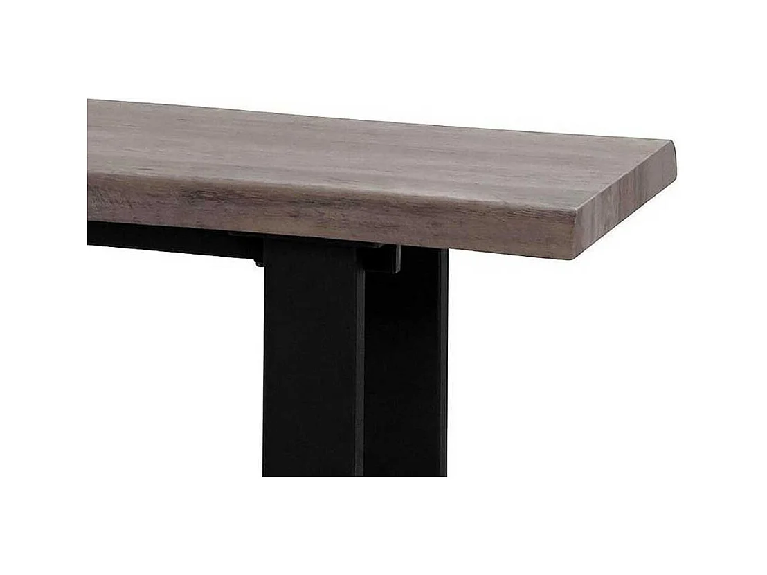 Esszimmersitzbank im Industry und Loft Stil Bügelgestell aus Metall