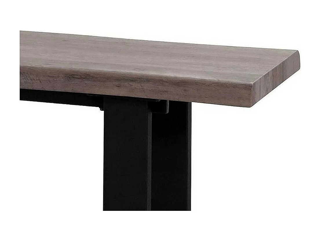 Esszimmersitzbank im Industry und Loft Stil Bügelgestell aus Metall