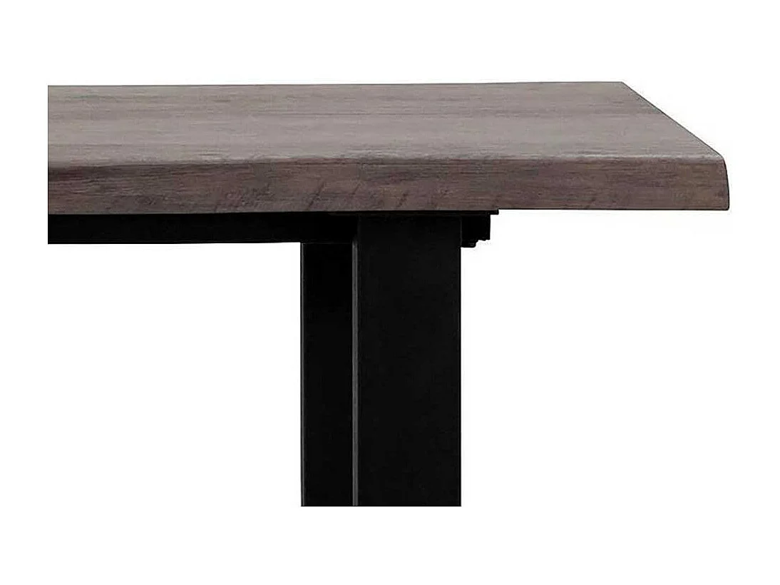 Esszimmersitzbank im Industry und Loft Stil Bügelgestell aus Metall