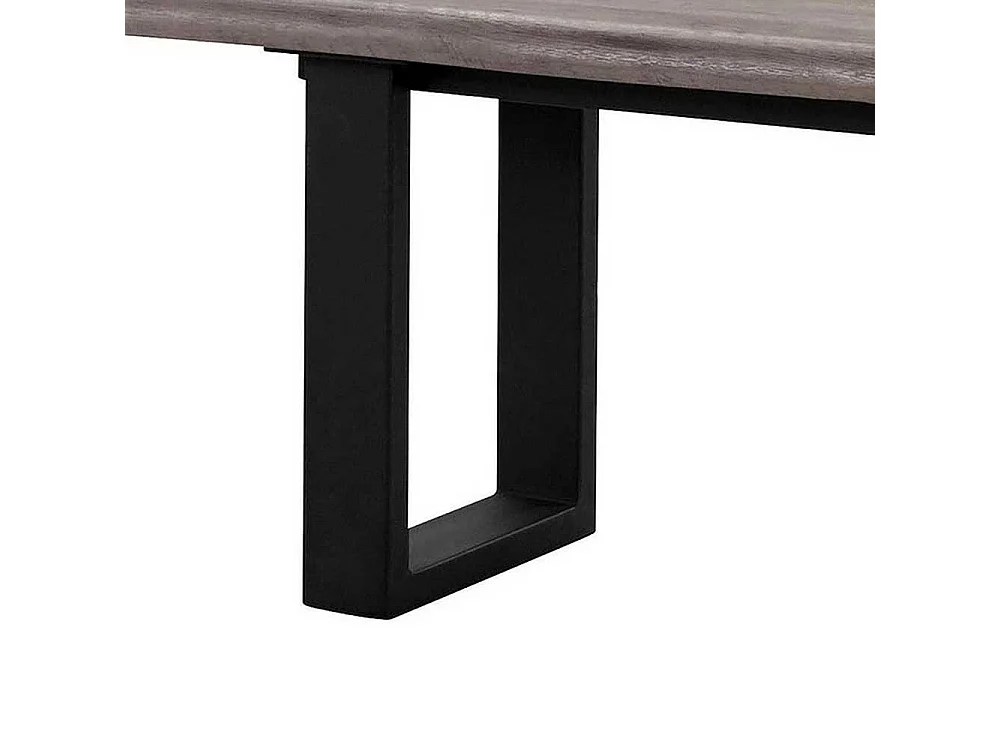 Esszimmersitzbank im Industry und Loft Stil Bügelgestell aus Metall