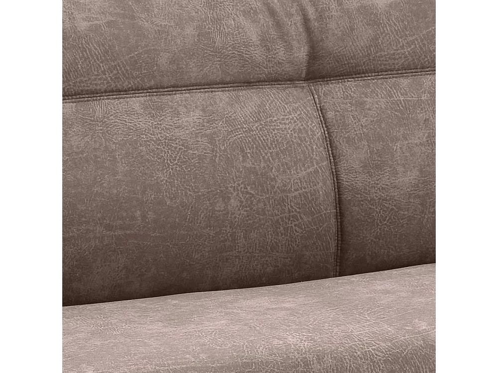 Esszimmersitzbank in Beige Microfaser Bügelgestell aus Edelstahl