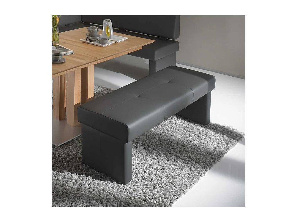 Essbank ohne Lehne Grau