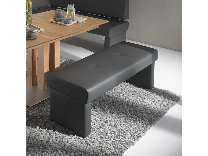 Essbank ohne Lehne Grau