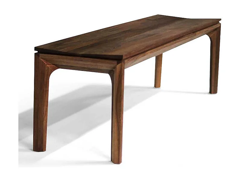 Esszimmerbank aus Nussbaum Massivholz geölt Retrostil