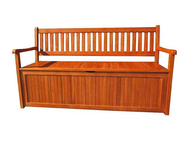 Terrassenbank aus Akazie Massivholz Stauraum