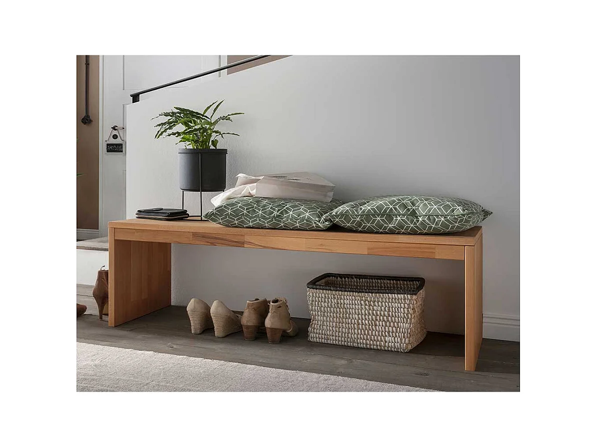 Massivholzbank Buche geölt 45 cm Sitzhöhe