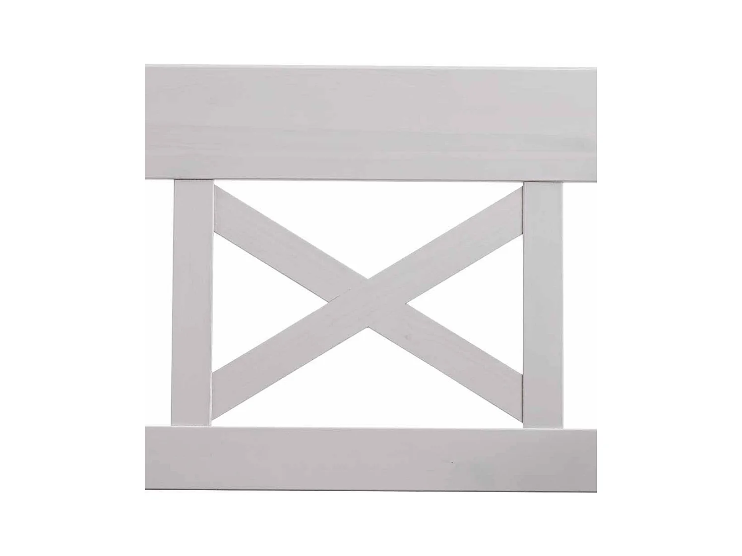 Stauraumbank in Weiß Kiefer massiv Landhaus