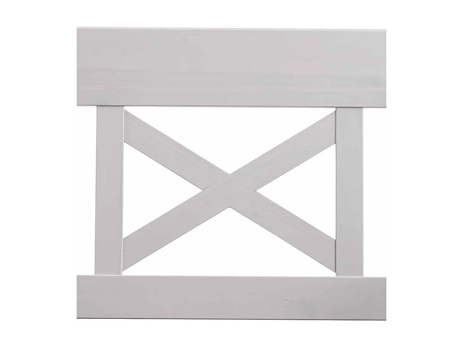 Stauraumbank in Weiß Kiefer massiv Landhaus