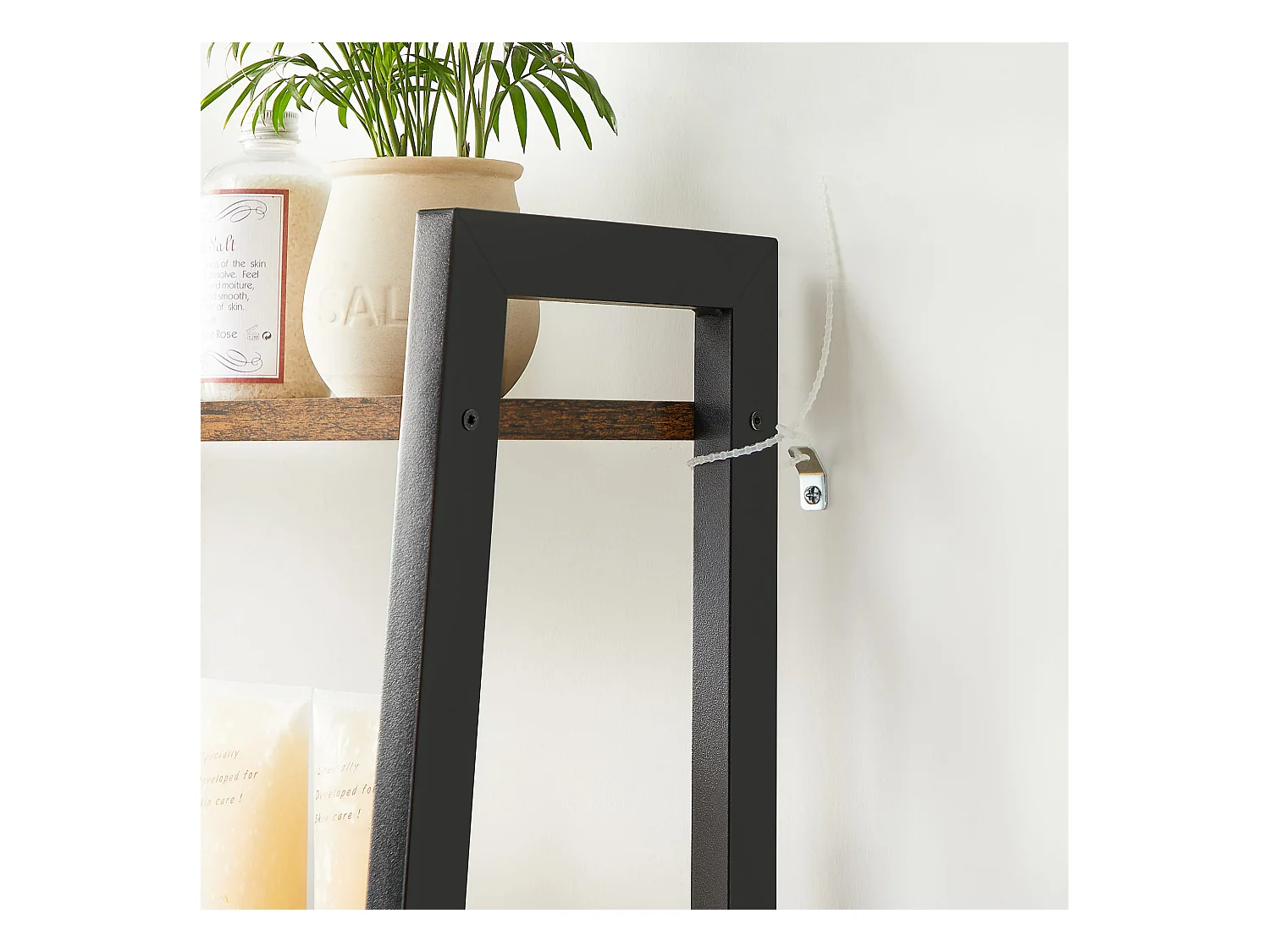 Étagère salle de bain Valora rustique au-dessus toilettes et machine à laver