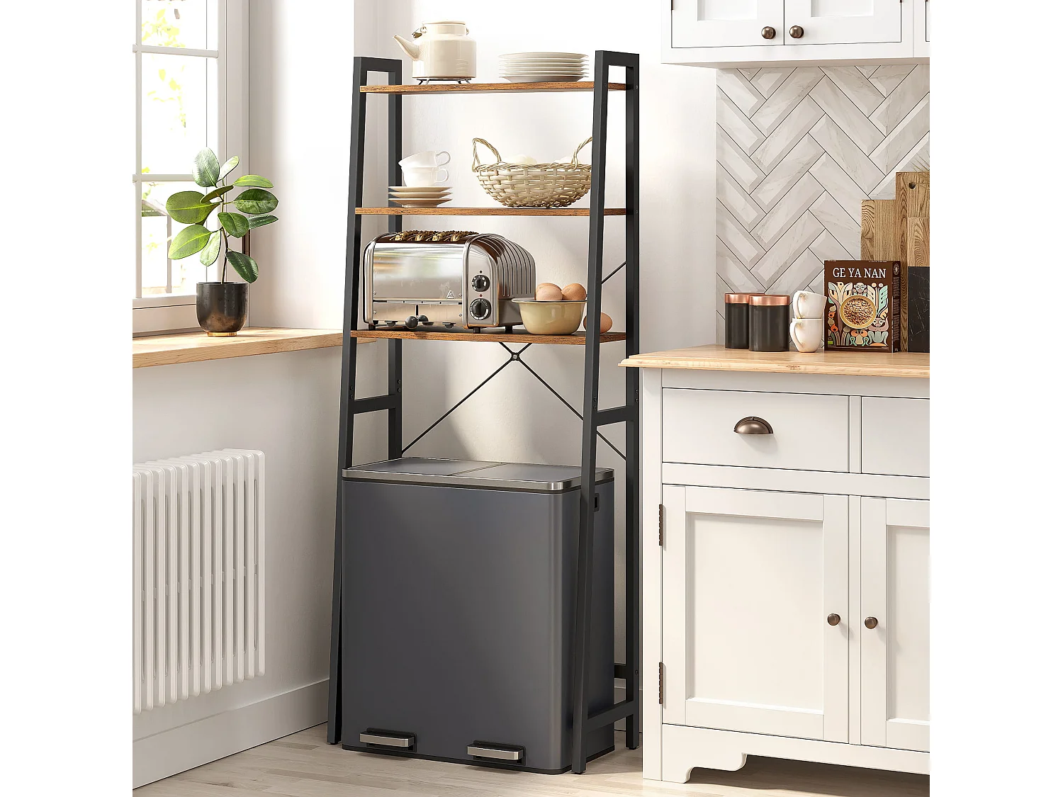 Valora Rustieke Loft Badkamerplank boven Toilet en Wasmachine