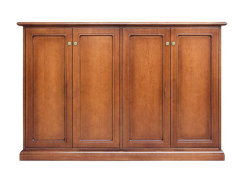 Schuh Schrank mit Türen in Nussbaumfarben klassischen Stil