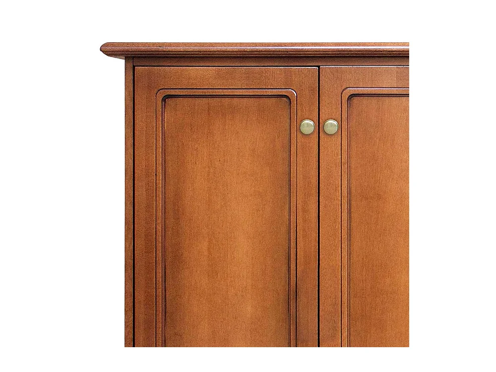 Schuh Schrank mit Türen in Nussbaumfarben klassischen Stil