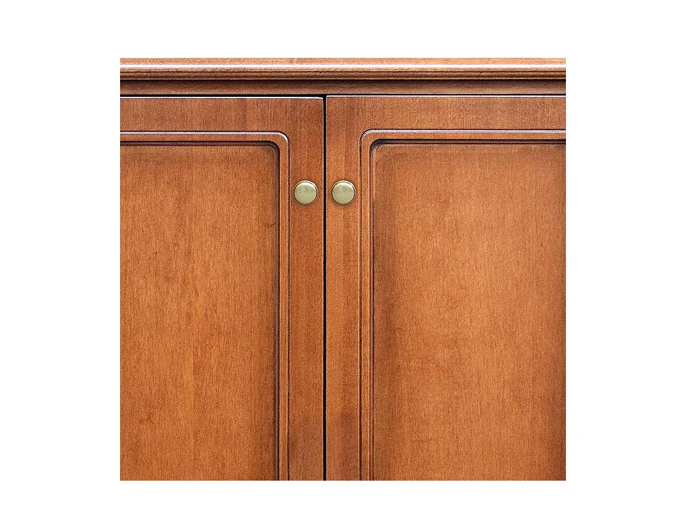 Schuh Schrank mit Türen in Nussbaumfarben klassischen Stil