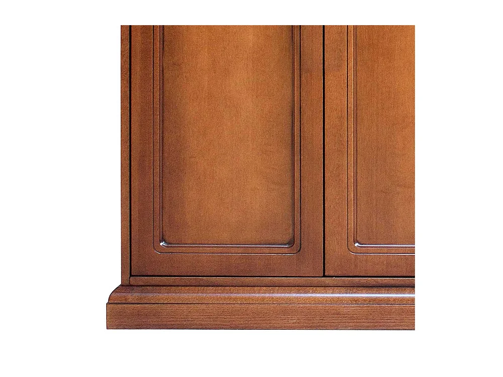 Schuh Schrank mit Türen in Nussbaumfarben klassischen Stil