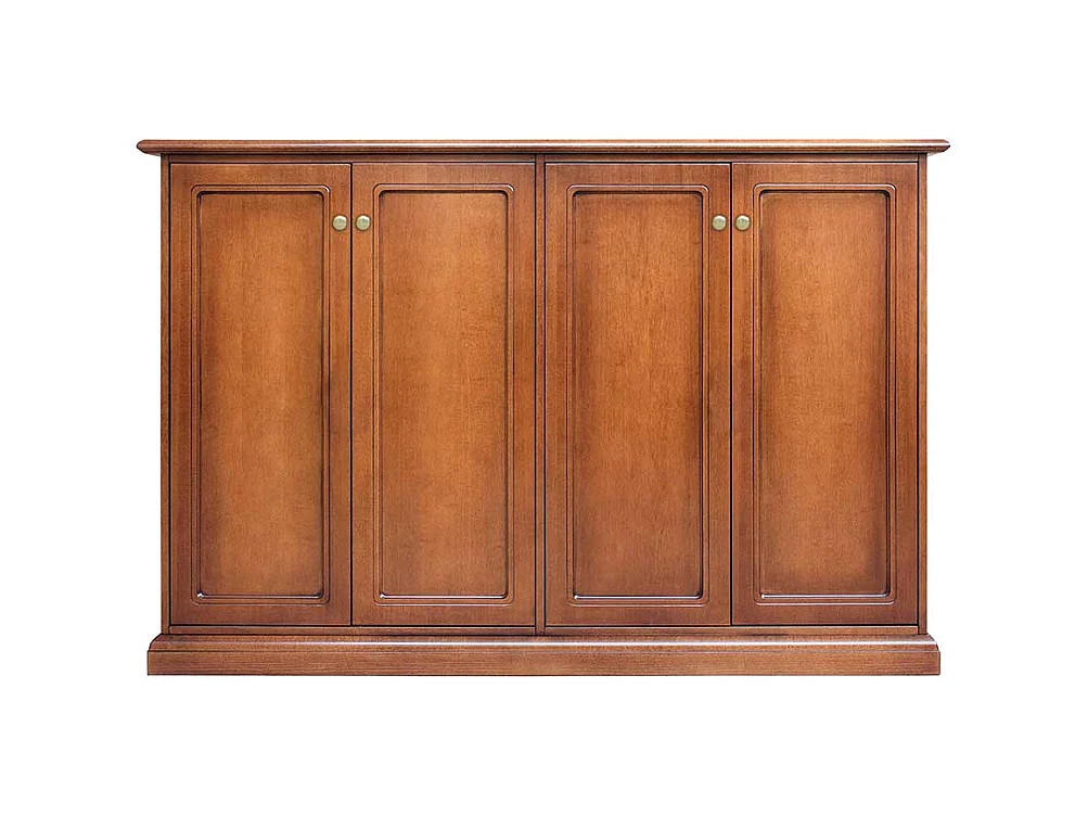 Schuh Schrank mit Türen in Nussbaumfarben klassischen Stil