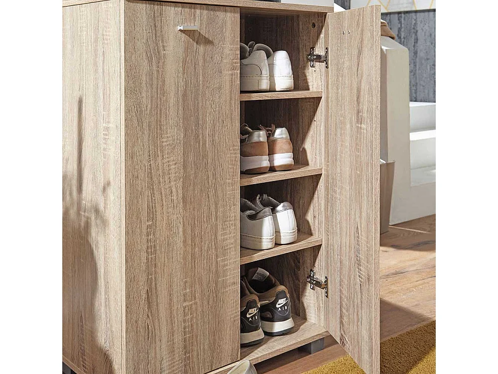 Garderobenschuhschrank in Sonoma-Eiche 2 türig