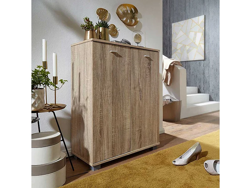 Garderobenschuhschrank in Sonoma-Eiche 2 türig
