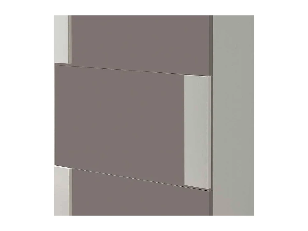 Schuhklapper in Weiß und Taupe modern