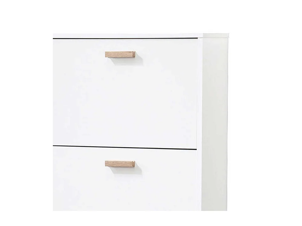 Schuhschrank Schuh Schrank in Weiß mit Vierfußgestell