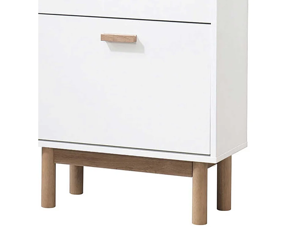 Schuhschrank Schuh Schrank in Weiß mit Vierfußgestell