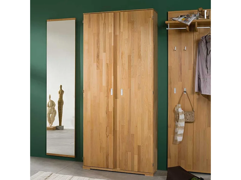 Schuhschrank für 45 Paar Schuhe Kernbuche Massivholz