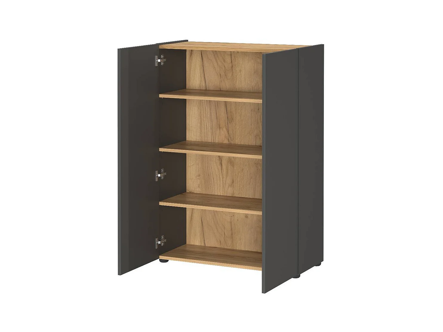 Schuhschrank Schuh Schrank Made in Germany in Dunkelgrau