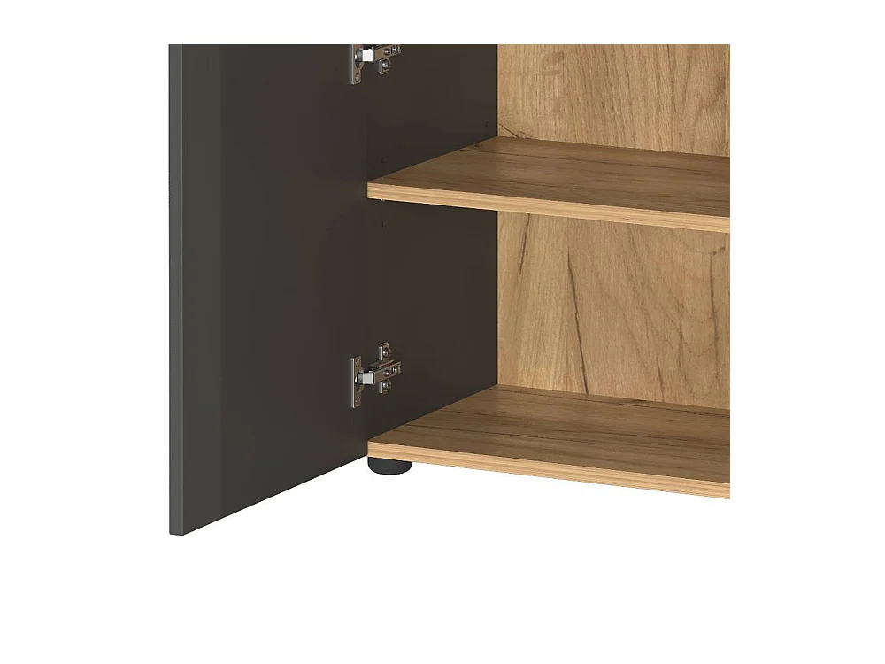 Schuhschrank Schuh Schrank Made in Germany in Dunkelgrau