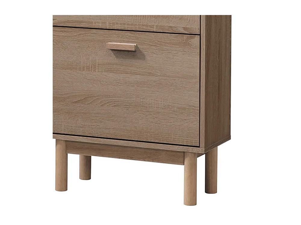 Schuhschrank Schuh Schrank aus Holzwerkstoff in Eichefarben