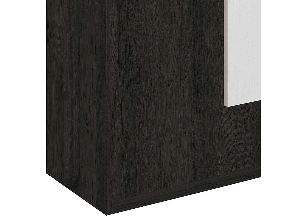 Design Schuhschrank in Schwarzgrau und Weiß modern