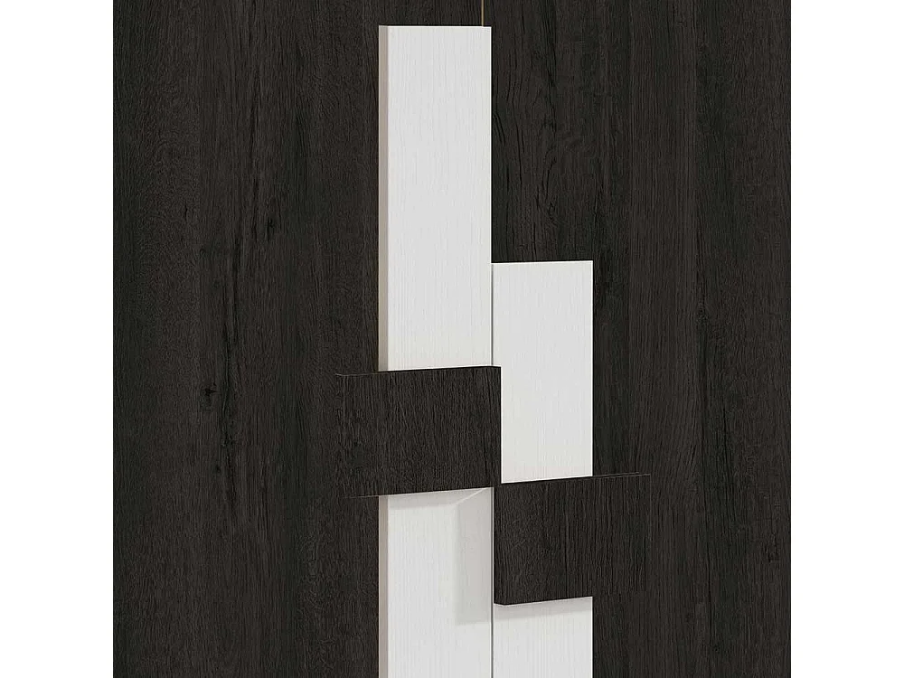 Design Schuhschrank in Schwarzgrau und Weiß modern