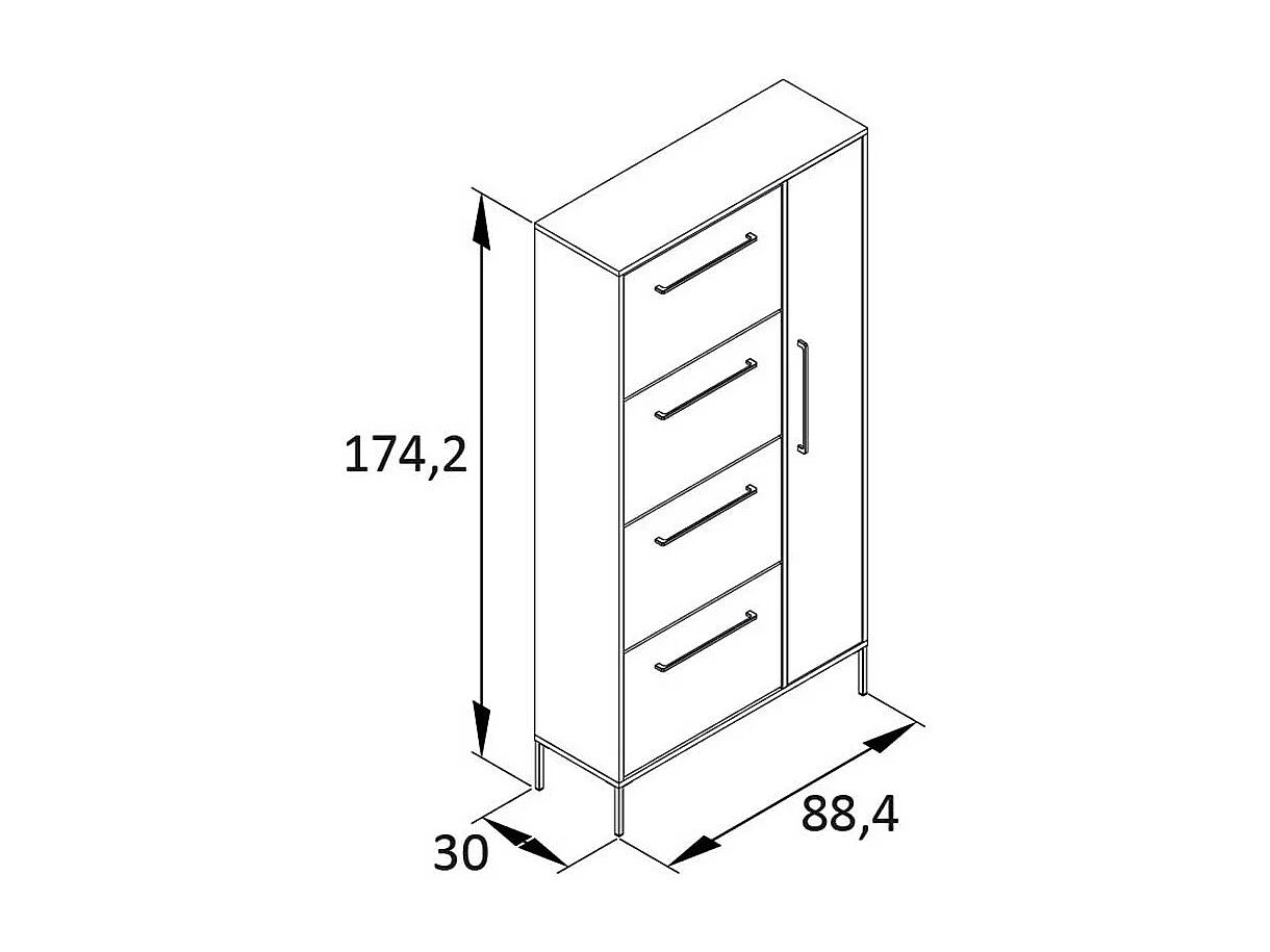 Hoher Garderobenschuhschrank in Dunkelgrün Goldfarben