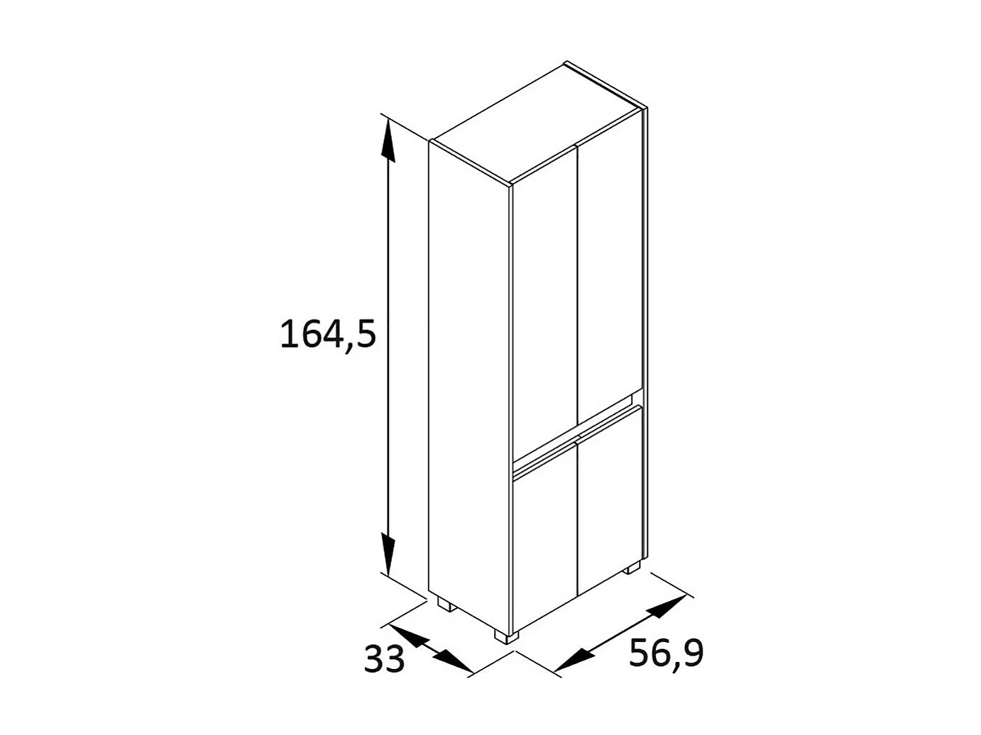 Schuhgarderobe im Skandi Design Wildeichefarben und Weiß