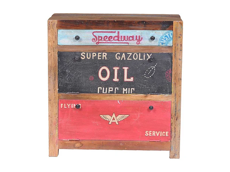 Schuhschrank mit Klappen Vintage Look