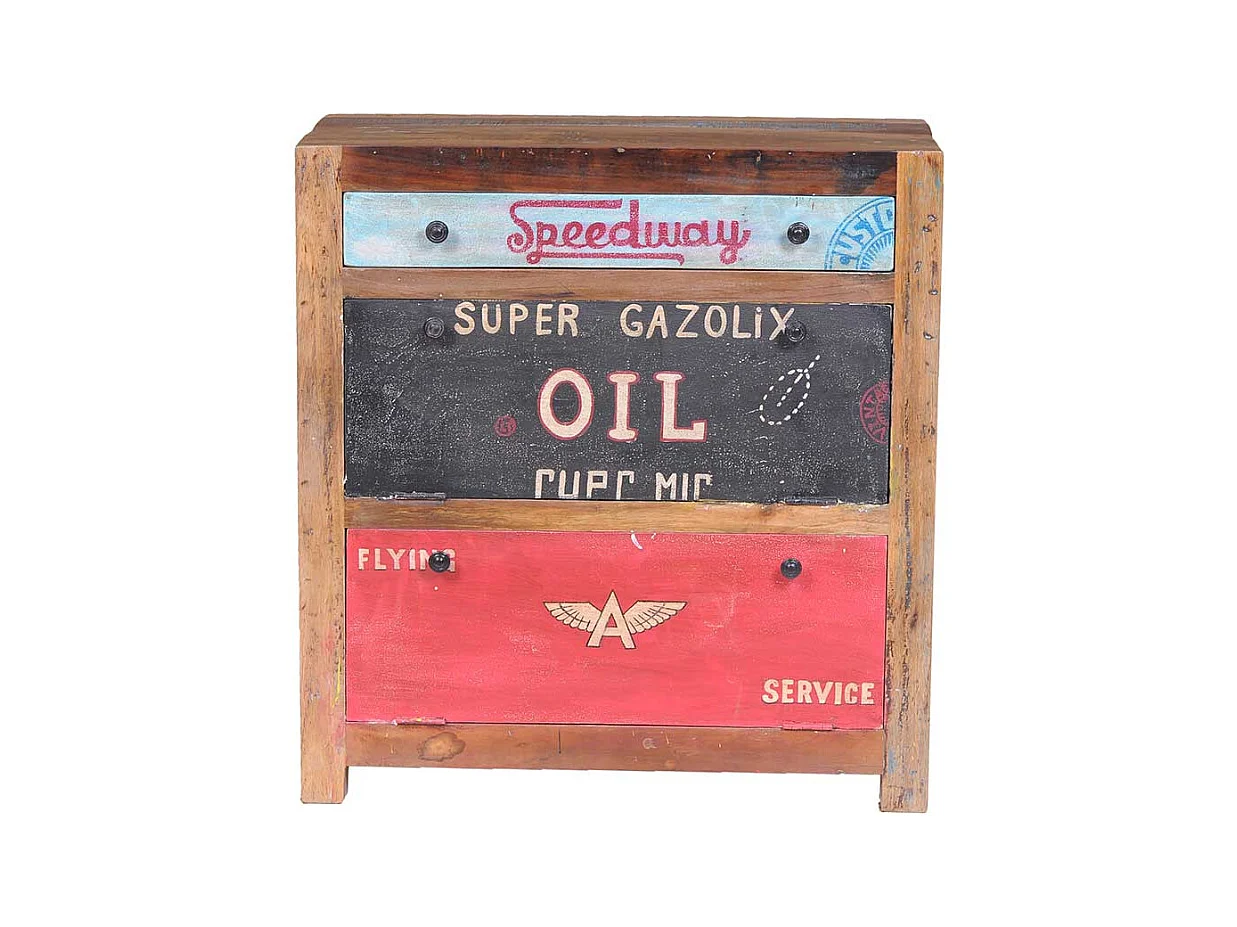 Schuhschrank mit Klappen Vintage Look