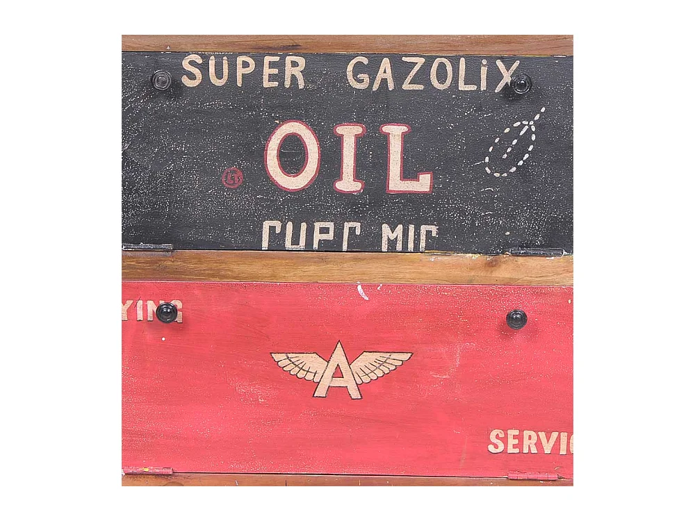 Schuhschrank mit Klappen Vintage Look